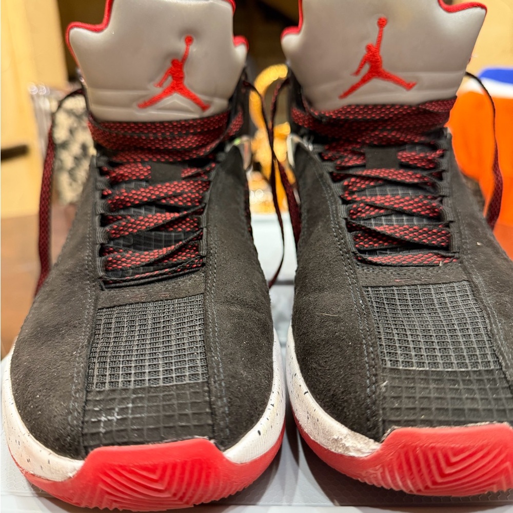 Nike Air Jordan XXXV AJ35 Bred Black Red Sliver CQ4227 030 Men's Shoe Size 9.5